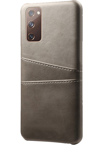 Samsung Galaxy S20 For Ksq Fe 4g/fe 5G/S20 LITE/S20 Fe 2022 Pu Deri + Kart Tutucu Yuvalı Plastik Kabuk (Yurt Dışından)