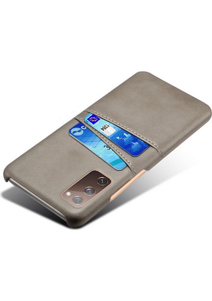 Samsung Galaxy S20 For Ksq Fe 4g/fe 5G/S20 LITE/S20 Fe 2022 Pu Deri + Kart Tutucu Yuvalı Plastik Kabuk (Yurt Dışından)