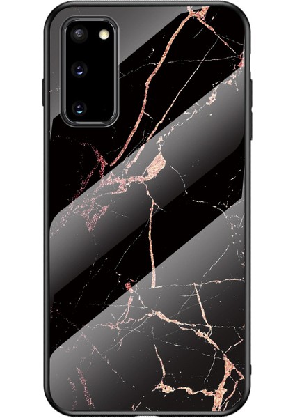 Samsung Galaxy S20 4G/S20 5g Için Mermer Tahıl Deseni Temperli Cam Pc + Tpu Telefon Kılıfı (Yurt Dışından) fiyatları