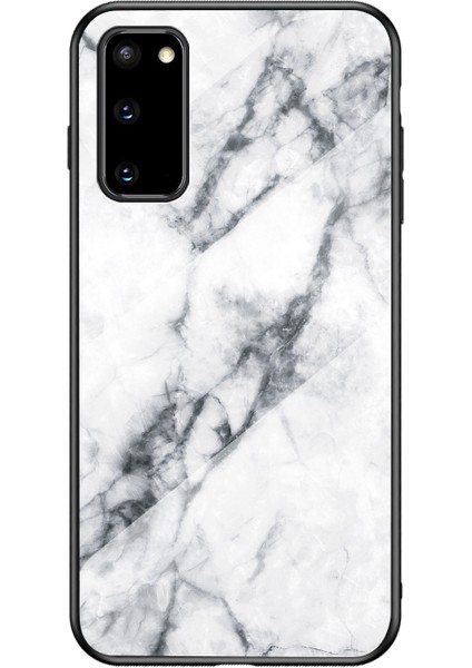 Samsung Galaxy S20 4G/S20 5g Için Mermer Tahıl Deseni Temperli Cam Pc + Tpu Telefon Kılıfı (Yurt Dışından) fiyatları