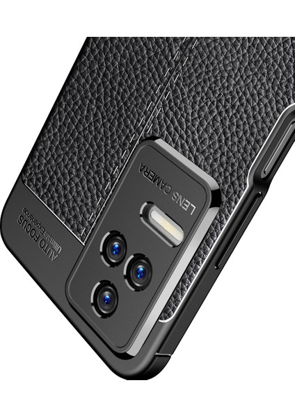 Xiaomi Poco F4 Kılıf Rugan Armor Deri Görünümlü Yüksek Kalite Silikon Niss Siyah fiyatları