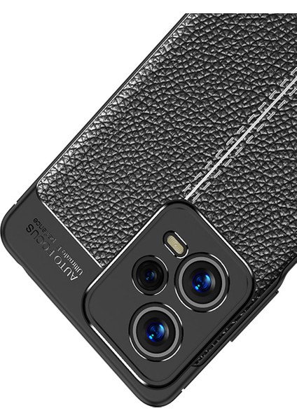 Xiaomi Redmi Note 12 5G Kılıf Kamera Korumalı Rugan Armor Deri Görünümlü Yüksek Kalite Silikon Niss Lacivert fırsatları