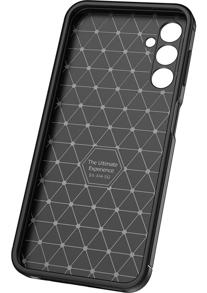 Case 4U Samsung Galaxy A24 Kılıf Kamera Korumalı Rugged Armor Karbon Uzun Ömürlü Negro Silikon Lacivert