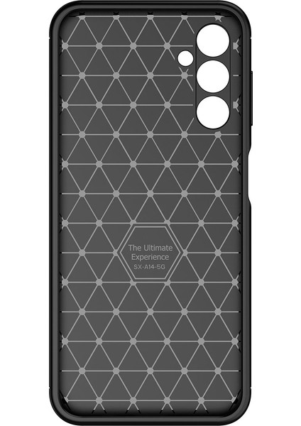 Case 4U Samsung Galaxy A24 Kılıf Kamera Korumalı Rugged Armor Karbon Uzun Ömürlü Negro Silikon Lacivert