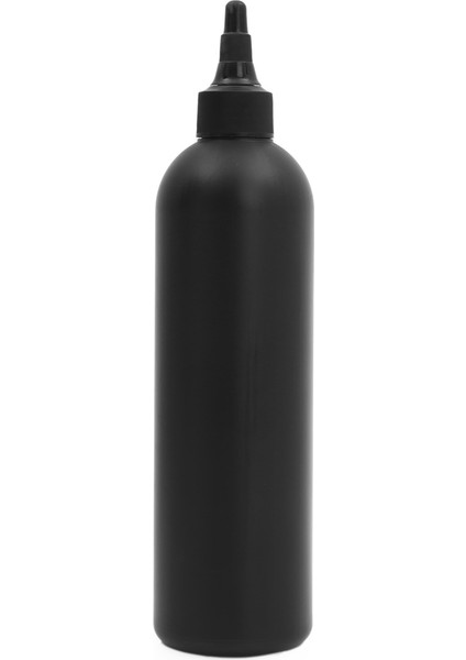 100 Adet - 330ML Plastik Siyah Boş Şişe, Siyah Asansör Kapaklı