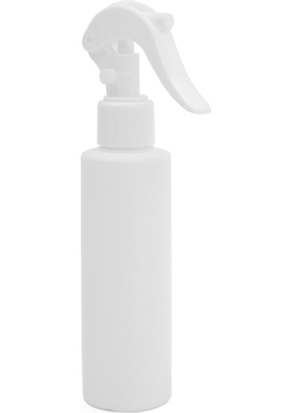 100 Adet - 250ML Plastik Beyaz Boş Şişe, Beyaz Mini Triger Sprey Aparatlı
