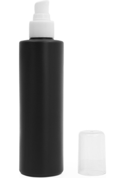 100 Adet - 250ML Plastik Siyah Boş Şişe, Beyaz Losyon Serum Pompalı fiyatları