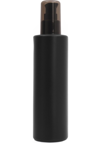 100 Adet - 250ML Plastik Siyah Boş Şişe, Siyah Losyon Serum Pompalı