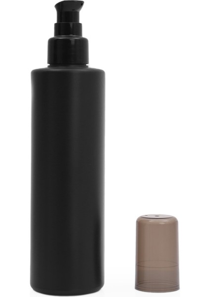 100 Adet - 250ML Plastik Siyah Boş Şişe, Siyah Losyon Serum Pompalı fiyatları