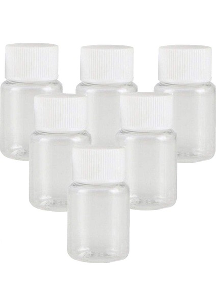 100 Adet - 50ML Şeffaf Plastik Kutu, Boş Pet Şişe (31MM Çap)