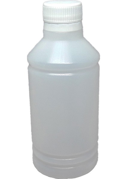 100 Adet - 250ML Kilitli Kapaklı Plastik Şeffaf Tiner Şişe