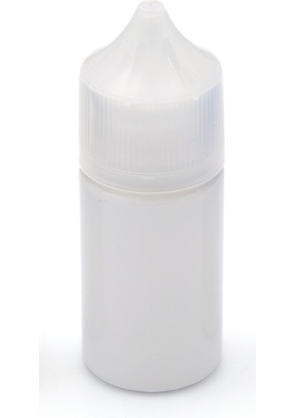 100 Adet - 30ML Gorilla Likit Şişesi Boş Beyaz Iğne Uclu Damlalık Şişe - Şeffaf Kapaklı