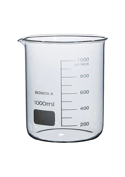 10 Adet - 400ML Taksimatlı Şeffaf Cam Beher