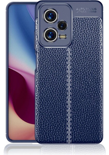Xiaomi Redmi Note 12 Pro 5g Kılıf Deri Dokulu Kamera Korumalı Silikon