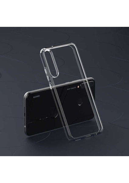 Huawei P40 Lite E Kılıf Kamera Çıkıntılı Şeffaf Darbe Emici Sert Silikon Kapak (Coss) modelleri