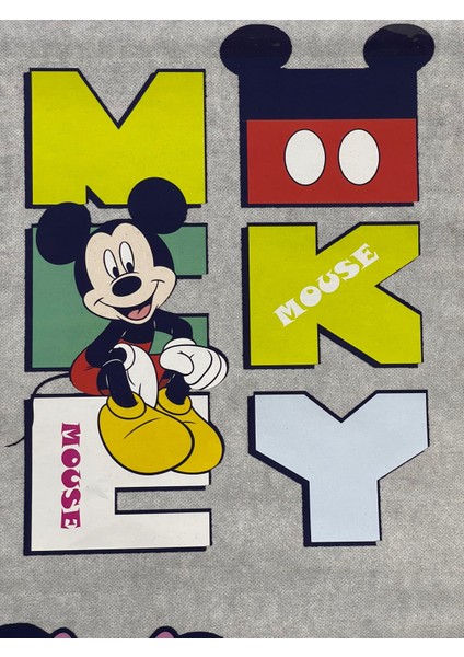 24X18 cm Ütü Ile Yapışan Mickey Mause Aplike Arma Baskı Dikiş Transfer Baskı