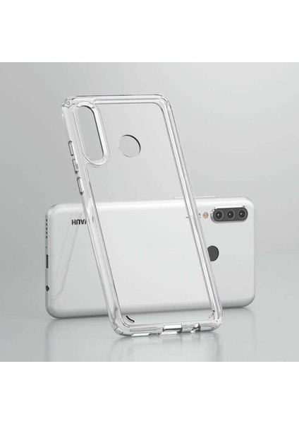 Huawei P30 Lite Kılıf Kamera Çıkıntılı Şeffaf Darbe Emici Sert Silikon Kapak (Coss) indirimleri