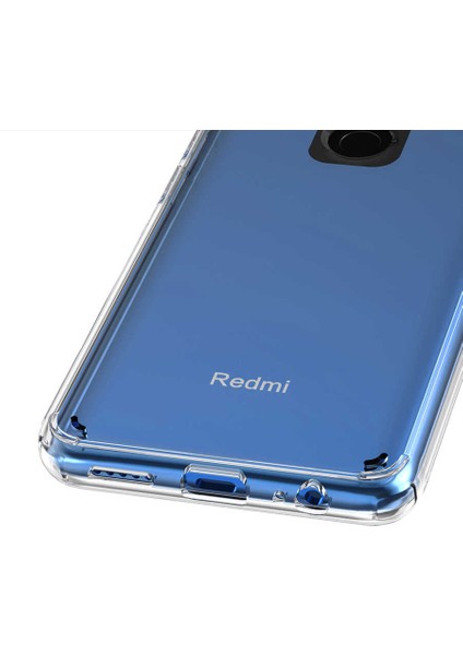 Xiaomi Redmi Note 9 Kılıf Kamera Çıkıntılı Şeffaf Darbe Emici Sert Silikon Kapak (Coss)