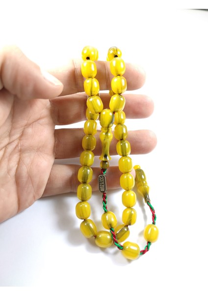 Iskeçe Tesbih Mahmud Zeyzun Imzalı (Imzası Gümüştür) Sıkma Kehribar Kapsül indirimleri