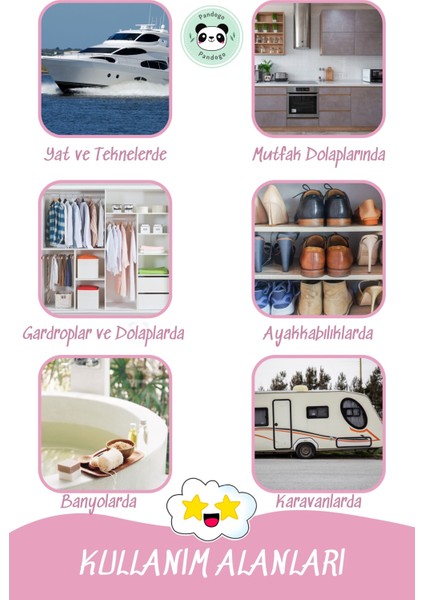 Nem Giderici Cihaz ve Yedekler 450 gr Nem Alıcı Rutubet Giderici Aparat ve Tabletler 1 Cihaz 3 Yedek indirimleri