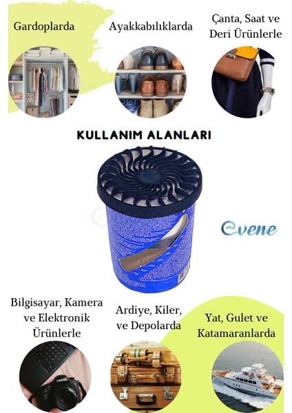 Nem Alıcı Cihaz 200 gr Nem Alıcı Rutubet Giderici Aparat 2 Adet fiyatları