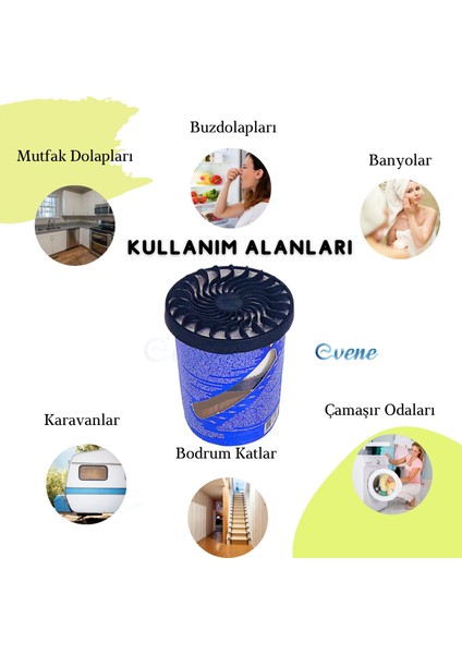 Nem Alıcı Cihaz 200 gr Nem Alıcı Rutubet Giderici Aparat 3 Adet modelleri