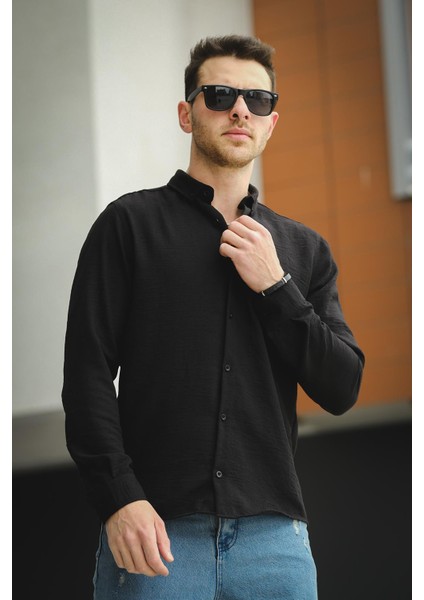 Piatris Kırınkıl Desen Düğmeli Yaka Erkek Gömlek fiyatları