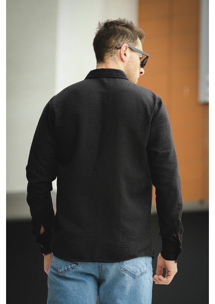 Piatris Kırınkıl Desen Düğmeli Yaka Erkek Gömlek fırsatları