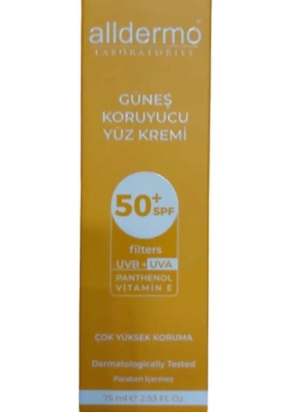 Alldermo Yüz Kremi Spf 50 75 ml