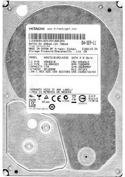 HDS721010CLA332 3.5" 1 Tb 7200 Rpm 32 MB Sata 2 HDD