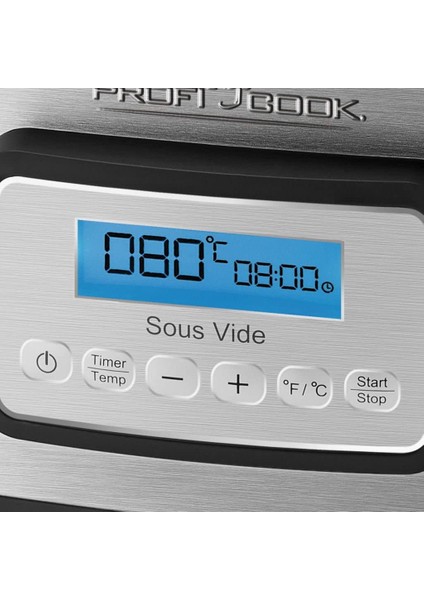 Profıcook, Gri ve Siyah Sous Vide Yavaş Pişirici, 520 W, 8,5 Litre, Plastik fiyatları