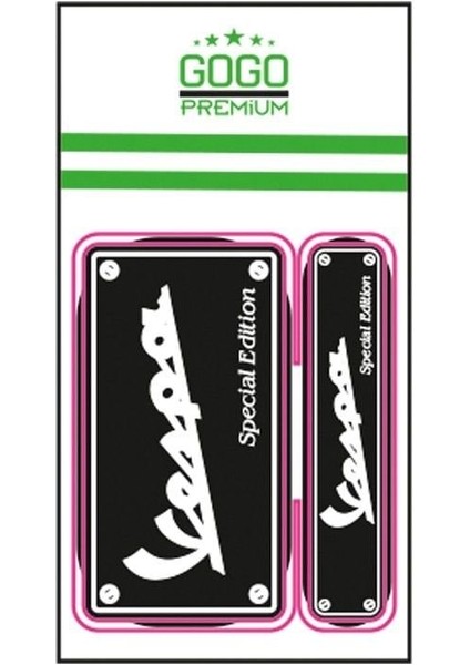 Wespa Kare 2 Li Siyah Damla Stıcker