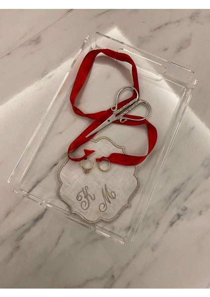 Şeffaf Pleksi Söz Nişan Sunum Tepsisi 30 X20 Şeffaf fiyatları