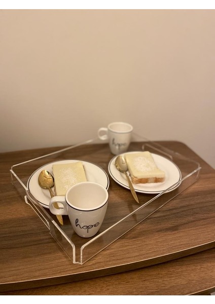 Şeffaf Pleksi Söz Nişan Sunum Tepsisi 30 X20 Şeffaf modelleri