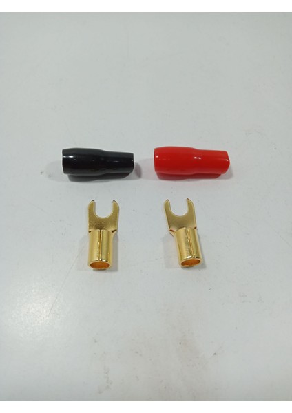 8ga Çatal Amfi Kablosu Ucu – 8 Ga Izoleli Çatal Kablo Ucu – 8ga Çatal Uç – 2 Adet