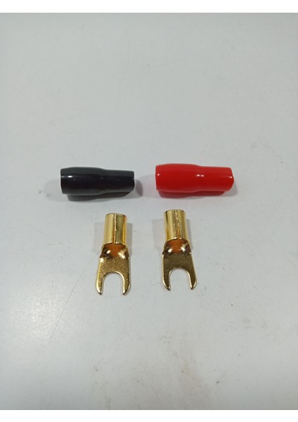 8ga Çatal Amfi Kablosu Ucu – 8 Ga Izoleli Çatal Kablo Ucu – 8ga Çatal Uç – 2 Adet