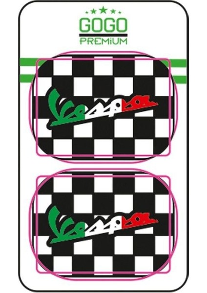 Wespa Kare Bayrak Damla Stıcker