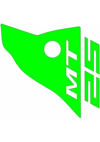 Yamaha Mt-25 Uyumlu Yesıl Siperlik Sticker Set