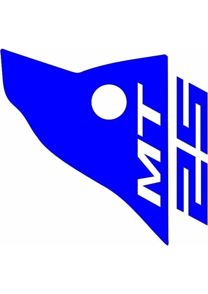 Yamaha Mt-25 Uyumlu Mavı Siperlik Sticker Set