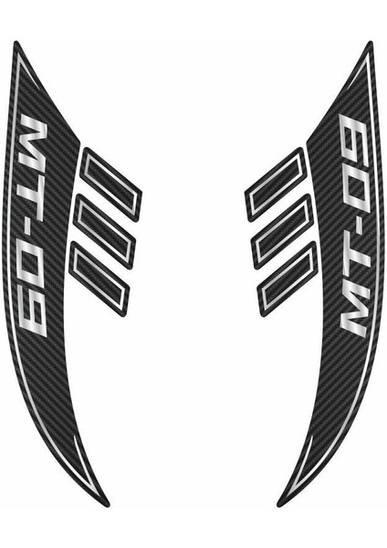 Yamaha Mt-09 Uyumlu Depo Üstü Damla Sticker Set