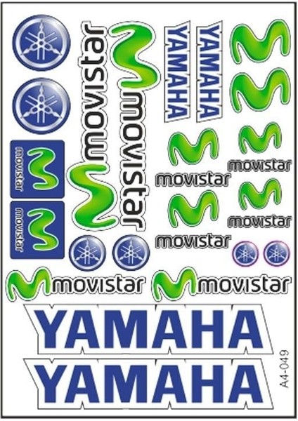 A4 Sticker 054 Tek Paket Çoklu Sticker