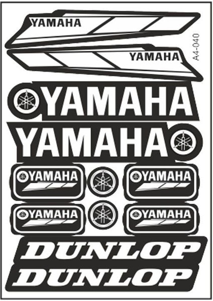 A4 Sticker 040 Tek Paket Çoklu Sticker