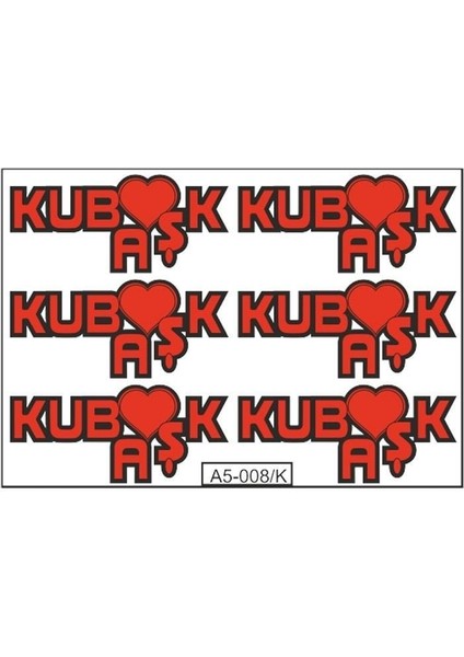 A5 Sticker 013 Tek Paket Çoklu Sticker