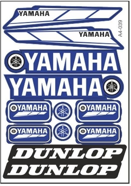 A4 Sticker 039 Tek Paket Çoklu Sticker