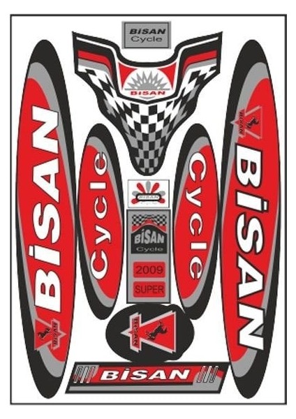 Bisan 001 Bisiklet Sticker