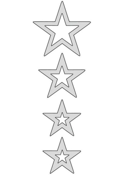 Cg Nikel Yıldızlı Çamurluk Üst Sticker