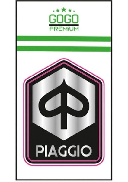 Pıaggıo Siyah Damla Stıcker