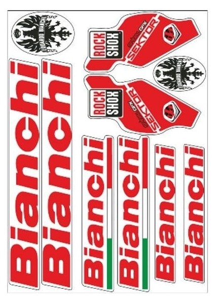 Bianchi 001 Bisiklet Sticker