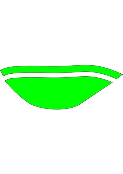 Cg Flo Yeşil Ön Çamurluk Ön Sticker