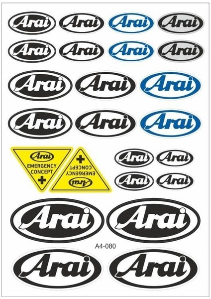 A4 Sticker 080 Tek Paket Çoklu Sticker
